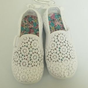 Koala Kids White Slip On Shoes